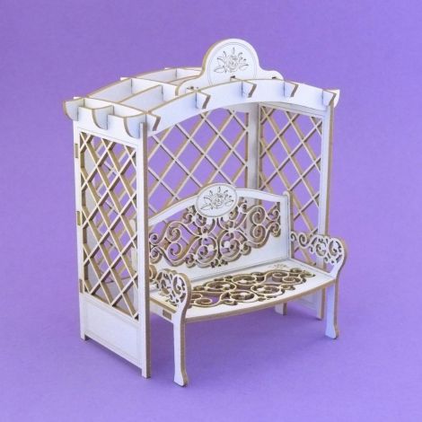 Tekturka Crafty Moly 3D Pergola z ławeczką